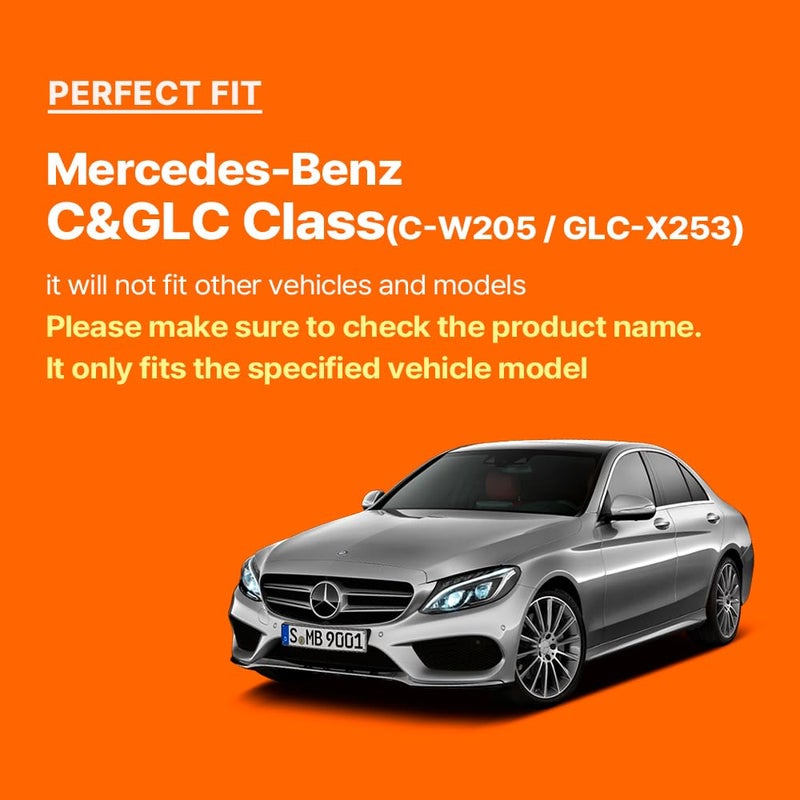 FICS Car Phone Holder for Mercedes-Benz C-Class (W205) & GLC (X253) with 8â€ Display â€“ Custom-Fit Mount for Seamless Display Integration, Interior Accessories for Navigation Use, Stable Driving View - Image 3